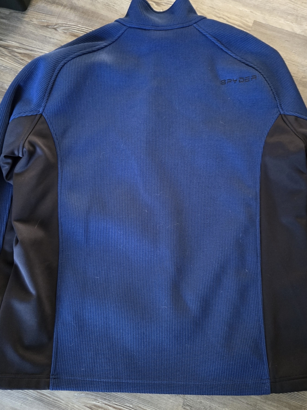 Spyder Blue and Black Half-Zip Performance Jacket